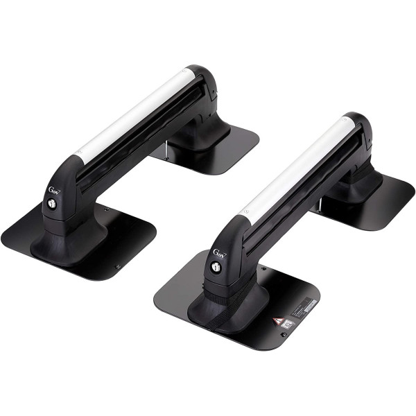 Portasci Magnetico GEV A8940 VENTO 5 Set di 2, per 5 Paia di Sci (Max 35 Kg) Oppure 2 Snowboard e 2 Paia di Sci (Max 28 Kg)