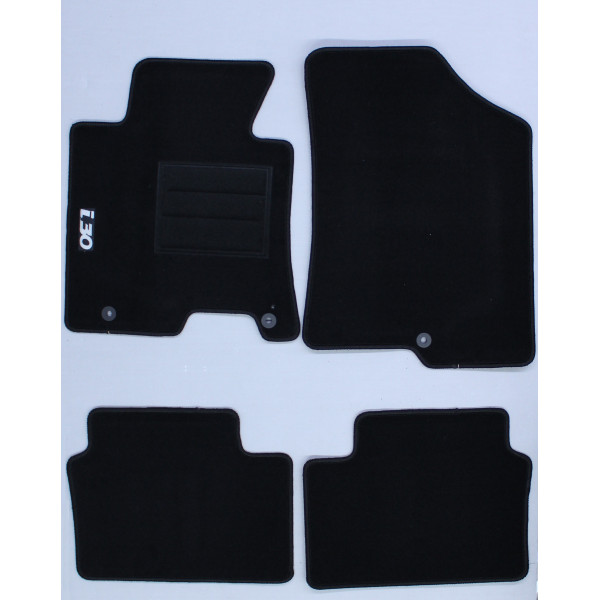 Carpets Tailored Floor Mats Complete Set Hyundai I30 (From 2007 to 2011)