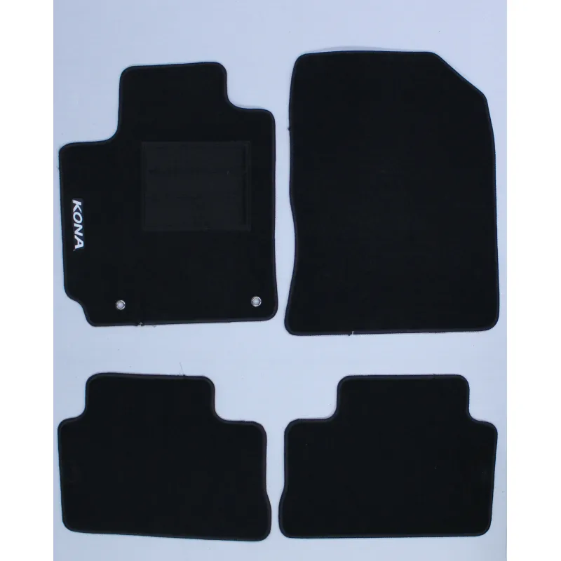 WALSER Tappetini Gomma XTR Per Hyundai Kona (SX2) 04/2023-oggi - Su Misura, Antiscivolo, Bordo Alto
