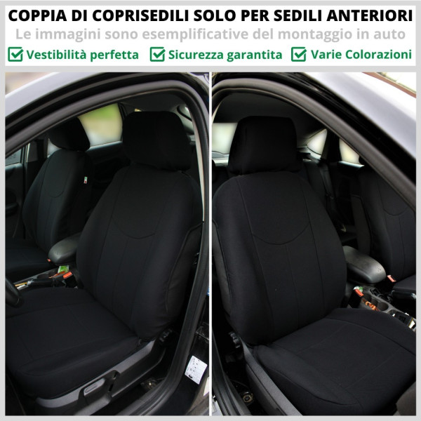Coppia Coprisedili Specifici Bmw X2 Fodere Foderine Solo Anteriori Vari Colori