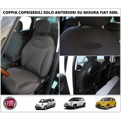 Coppia Coprisedili Fiat 500L Su Misura Fodere Foderine Solo Anteriori Vari Colori