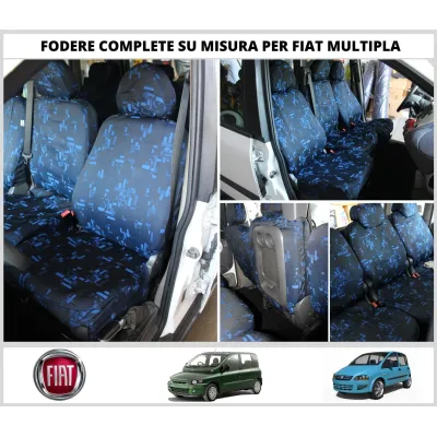 Fodere Coprisedili Per Fiat Multipla Su Misura 6 Foderine Set Completo Vari Colori