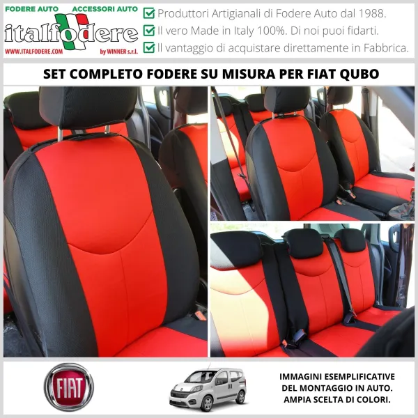 Fodere Coprisedili Su Misura Qubo Fodera Foderine Complete Vari Colori