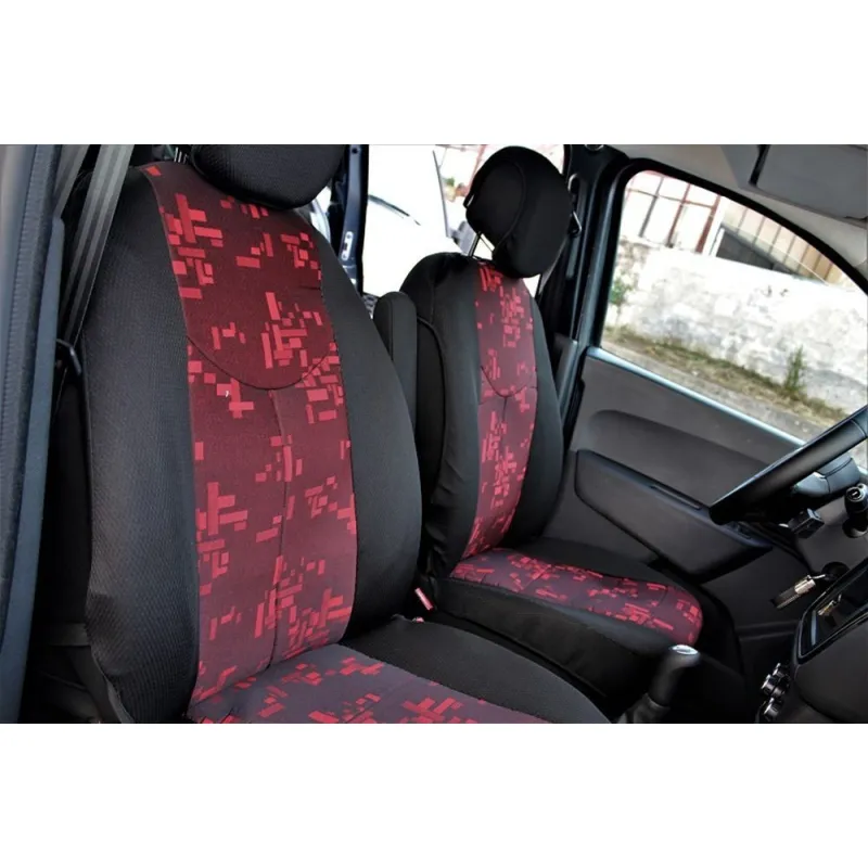 Unitec 84384 - Set di coprisedili Colori, 8 Pezzi, Colore