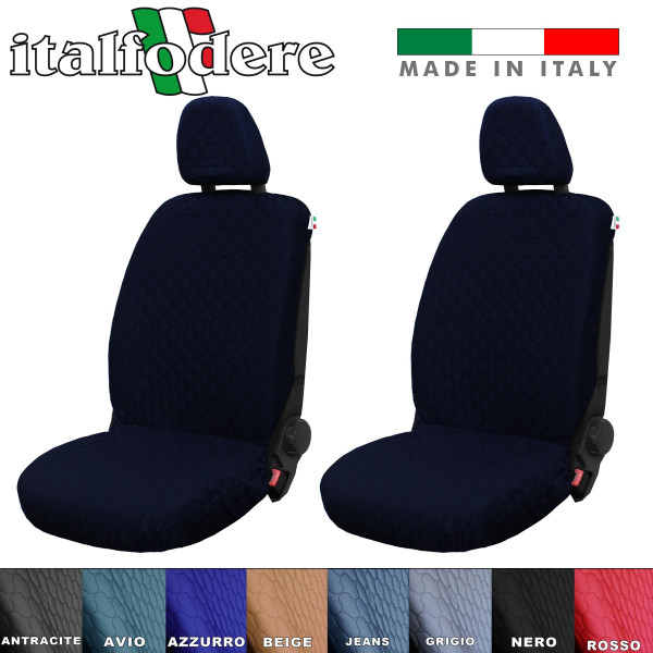 Coppia Coprisedili Trapuntati Specifici Dacia Sandero Fodere Foderine Solo Anteriori Vari Colori