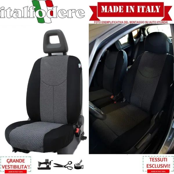 Pair of Specific Hyundai I30 Seat Covers Front Only Covers VARIOUS COLORS