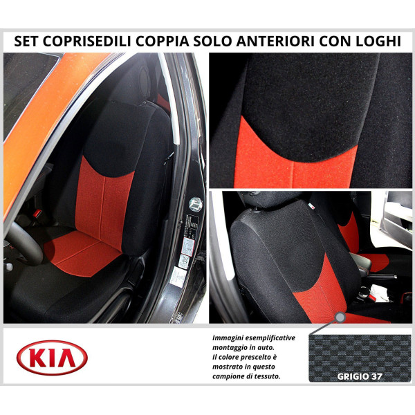 Fodere Coprisedili Specifici Kia Stonic Set Completo Foderine Anteriori Posteriori Divisi Vari Colori